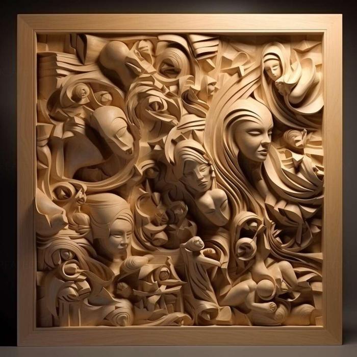 نموذج ثلاثي الأبعاد لآلة CNC 3D Art 